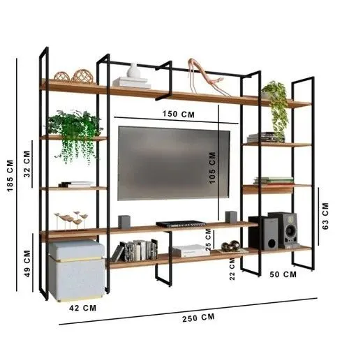 Projecto de serralharia: Estante para TV
